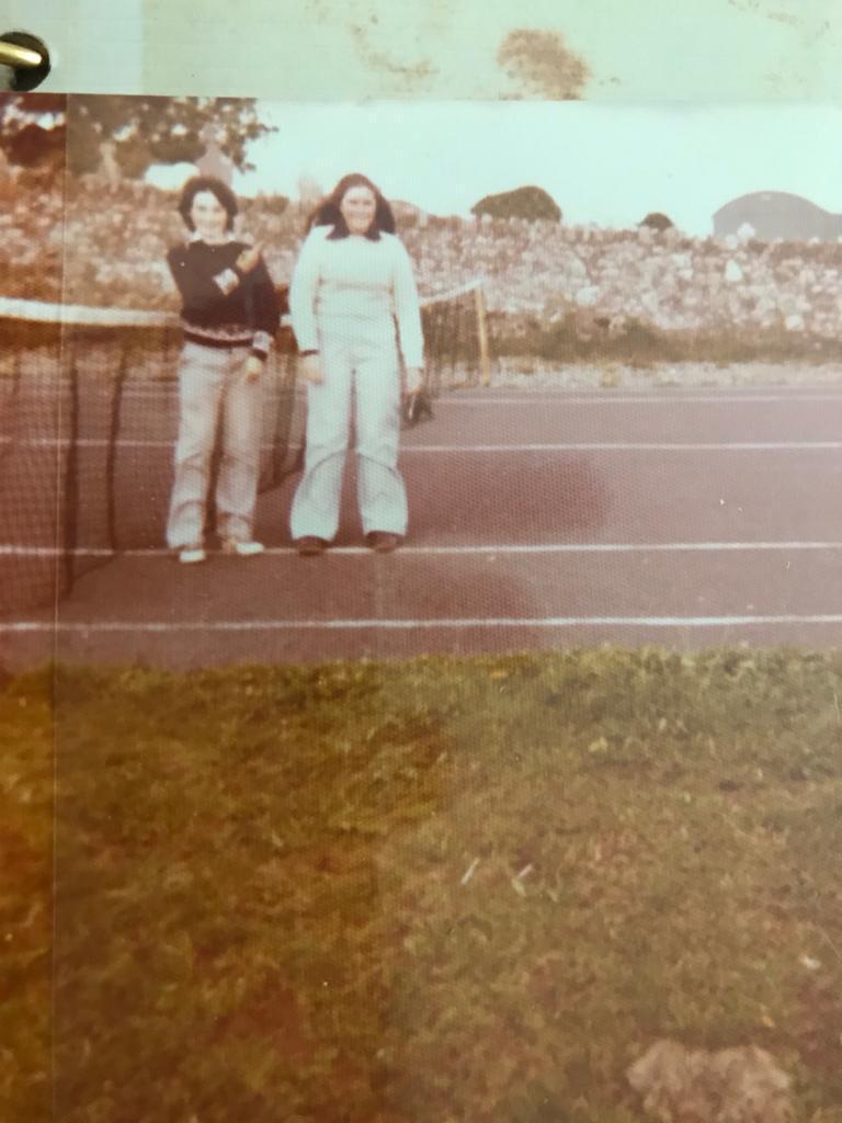 Two members at the net, 1970s